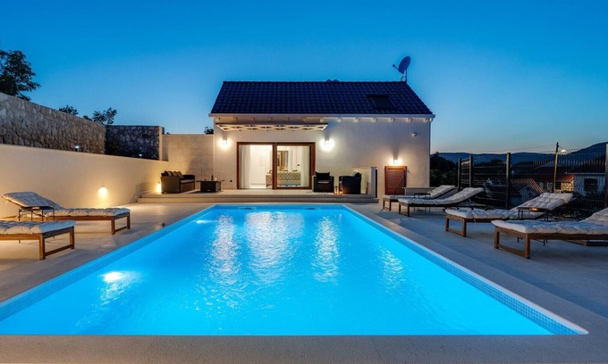 Central Dalmatia Villa | Discover Villa Pietra: Heated Pool & Scenic Surroundings