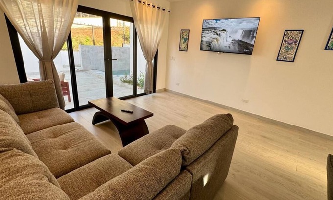 Coco Villa | New Villa w/Private Pool & AC, 5 mins walk to the beach!