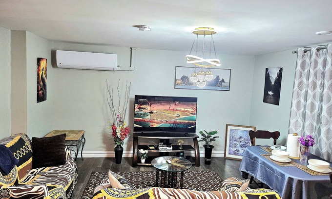 Saint John House | Modern Two-Bedroom Retreat Near Airport, Lake, and Park