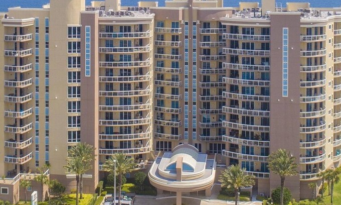 Daytona Beach Condo | Modern 2-Suite Retreat with City & Sunset Views