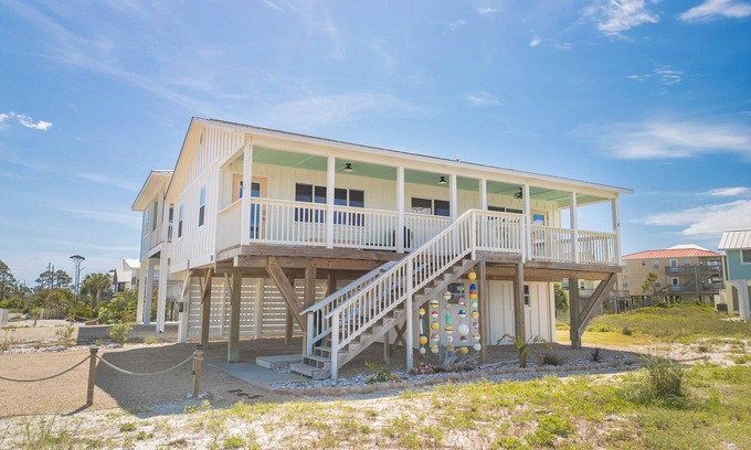 Port St. Joe House | Modernized Beach Cottage with Ocean Views Just Steps to Shore