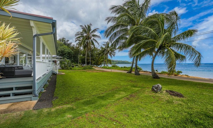 Kilauea House | Beachfront Paradise Near Anini Beach with Ocean Views