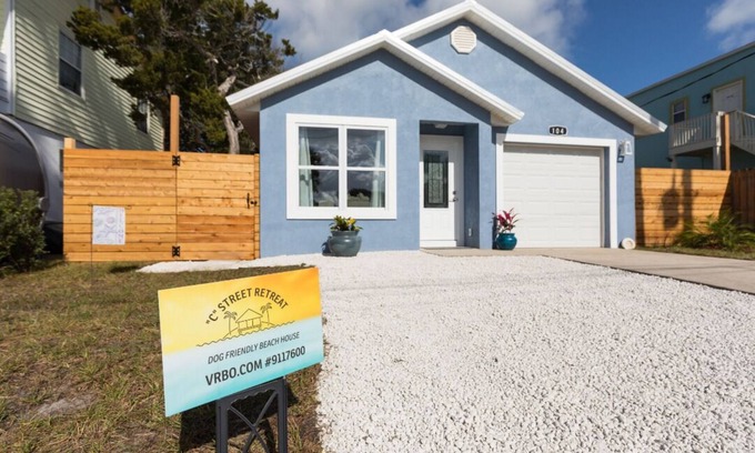 Coquina Gables House | Pet-Friendly Beach House Steps from Ocean with Fenced Yard