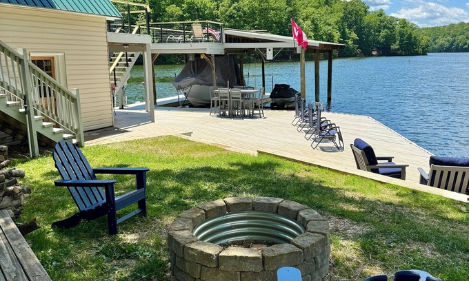 Dublin House | Lakefront Retreat: 3BR, 2BA Home with Dock & Scenic Views