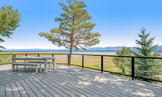 Garden City House | Pet-Friendly Lakefront Retreat with Private Beach & Spa