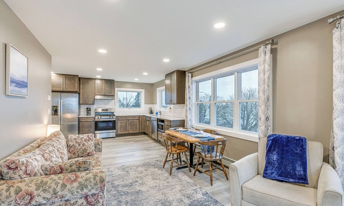 Lubec Apartment | Renovated Maine Retreat with Ocean View Deck Awaits You!