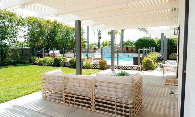 Southeast Anaheim House | Modern Retreat with Pool, Mins to Disney & Pet Friendly!