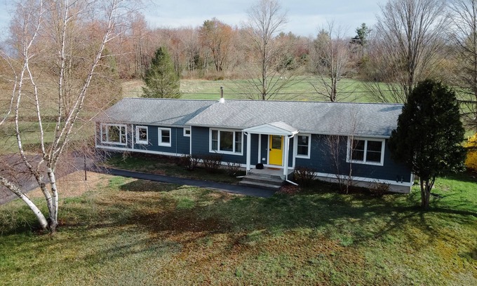 Ancram House | Inviting Yellow Door Ranch: Pet-Friendly Retreat with Lake View