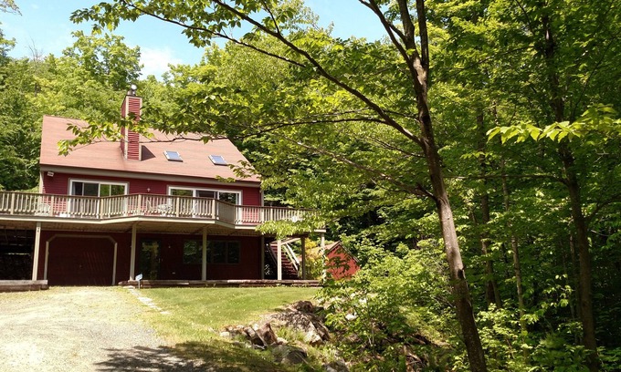 Holderness House | Secluded NH Mountain Getaway with Lake Views and Pool