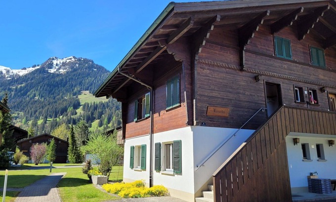 Lenk Apartment | Cozy Apartment for 4 with Balcony and Kitchen Amenities