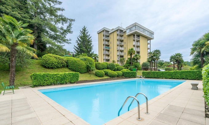 Germignaga Apartment | Cozy Apartment for 2 with Pool, Terrace, and WIFI