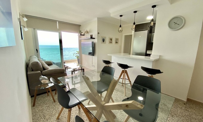 La Garita Apartment | Beachfront Apartment with Large Terrace & Spa Amenities