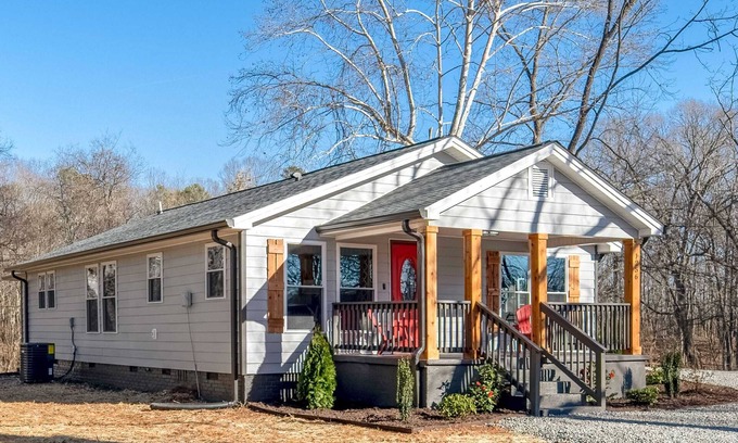 Mount Holly House | Cozy Cedar Craftsman: Pet-Friendly Retreat in Nature