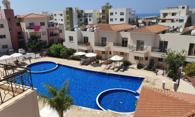 Paphos Apartment | Ocean-View Retreat: Renovated 4-Star Apartment Awaits