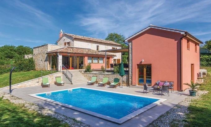 Sveti Petar u Sumi House | Idyllic Pamici Vacation Home with Pool and Ocean View