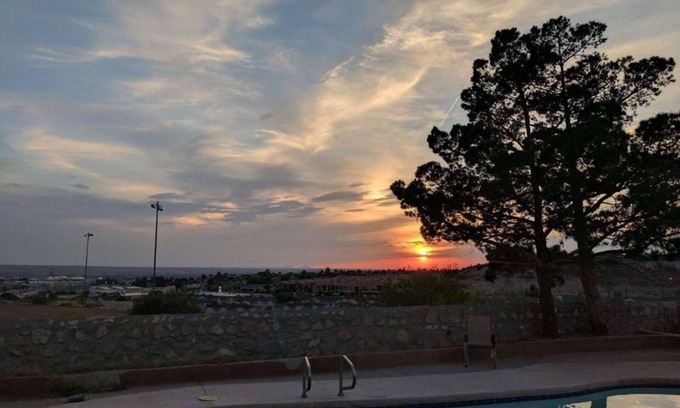 El Paso House | Inviting House with Scenic Views, Pool, and Cozy Fireplace