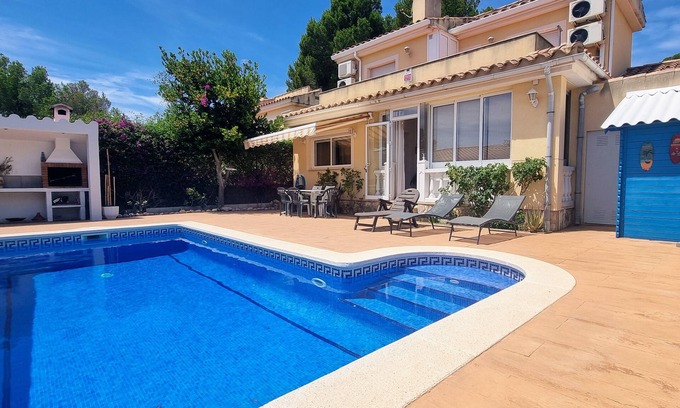Les Tres Cales House | Beautiful Home with Private Pool, Steps from the Beach