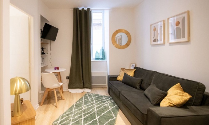 Terreaux - Bat d'argent Apartment | Cozy Studio Near Hôtel de Ville with Kitchen & Breakfast