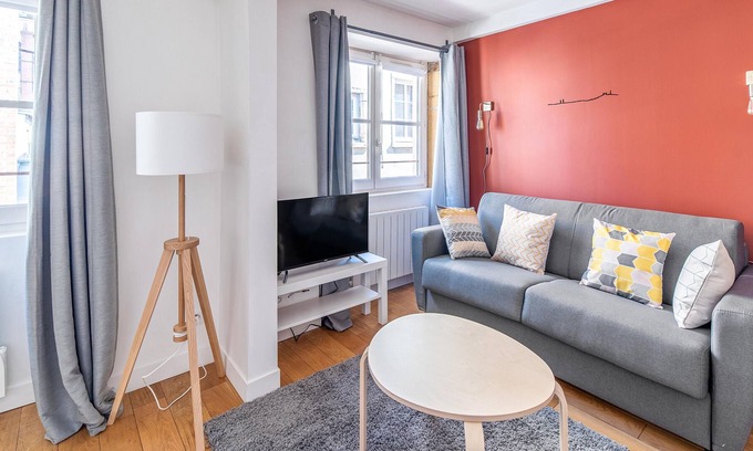 Griffon - Royale Apartment | Cozy Studio in Lyon's Vibrant Presqu'île - Pet Friendly