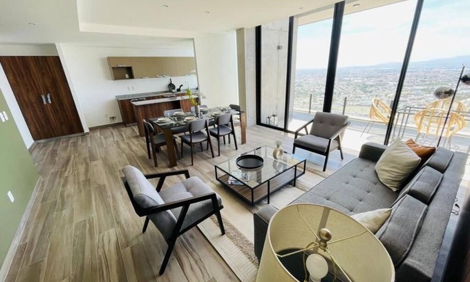 Queretaro Apartment | Scenic Views with Spa and Pool Access for Your Stay