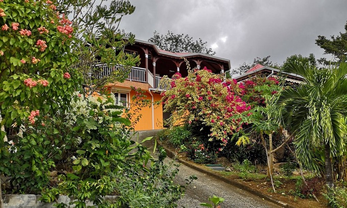 Pointe-Noire House | Beautiful Villa with Ocean View and Hot Tub by Caribbean Sea