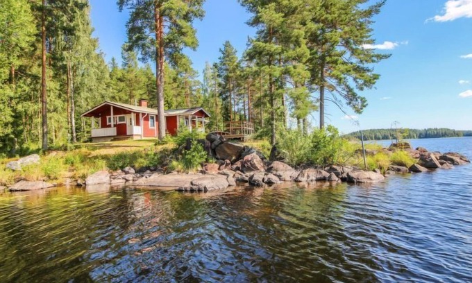 Leppavirta House | Unforgettable Niemeke by Interhome: Lake View & Spa Awaits