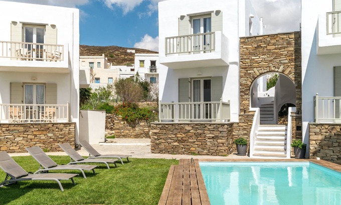 Kionia Apartment | Discover Ninemia Suites Tinos with Mountain View & Amenities