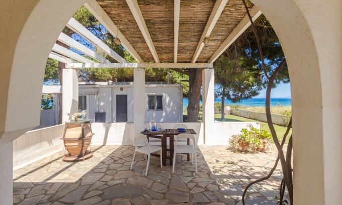 Nea Makri House | Beachfront Bliss at Nirvana Seaside with Ocean View Amenities