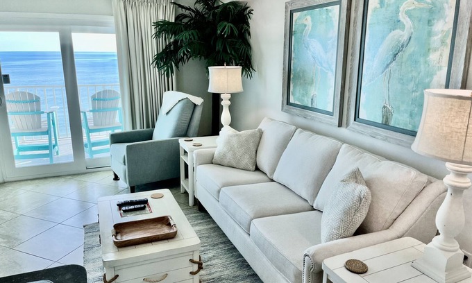 Gulf Shores Condo | Beachfront Penthouse with Ocean Views & Two Balconies