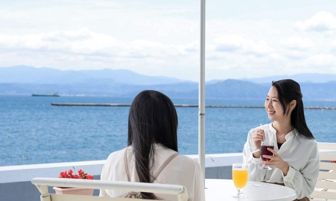 Ibusuki Hotel | Serene Oceanview Twin Room at Ibusuki Kagoshima