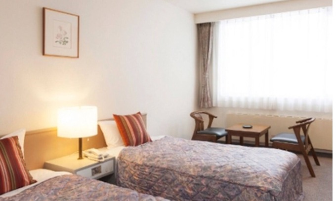 Kamikawa Hotel | Comfortable Smoking Westernstyle Twin Room in Hokkaidō