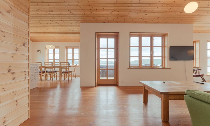 Kirkjubour Apartment | Nordic Serenity | Breathtaking Sea and Mountain Views
