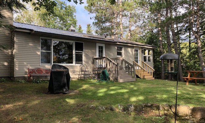 Pickerel Cabin | Top-Rated Northwoods Getaway: Water's Edge Cottage Retreat