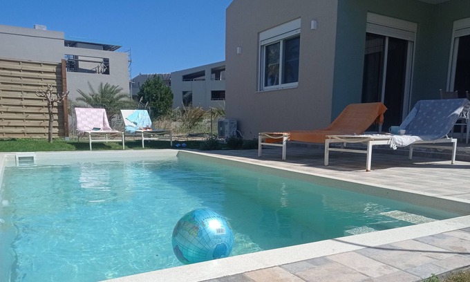Kolymvari Cottage | Relaxing Nostalgico: Private Pool Steps from the Beach