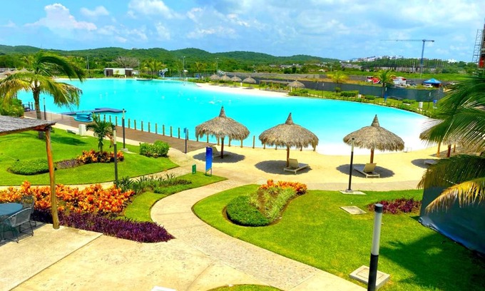 Mazatlan Apartment | Discover Residencial Bluú I: Largest Pool in Mazatlán