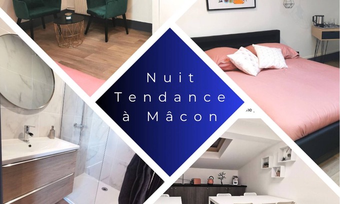 Macon Apartment | Modern Comfort at Nuit Tendance in Mâcon for Families