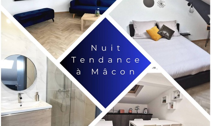 Macon Apartment | Family-Friendly Nuit Tendance à Mâcon with Kitchen Amenities