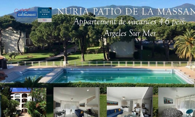Argeles Plage Apartment | Experience Oceanfront Bliss at Nuria Superbe Meublé