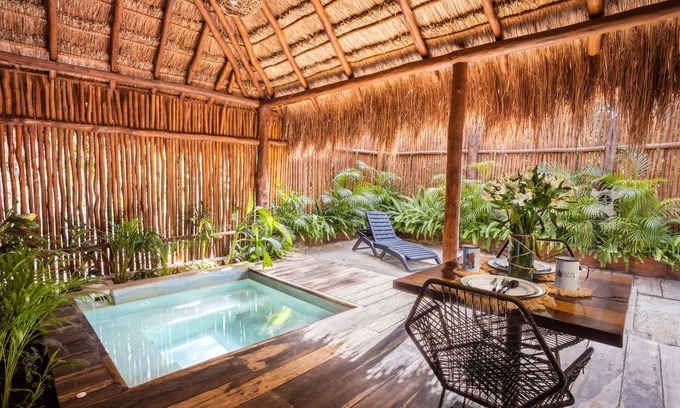 Puerto Morelos Hotel | Relax at Nuuku: 4-Star Retreat with Pool and Spa