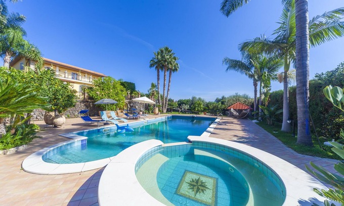 Fiumefreddo di Sicilia Villa | Serene Retreat with Breathtaking Views and Poolside Bliss