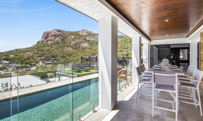 Castle Hill House | Ocean and City view group sized luxury.