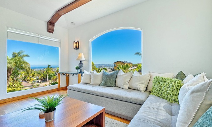 Point Loma Heights Cottage | Ocean Beach Spanish Cottage with Ocean Views and spacious yard