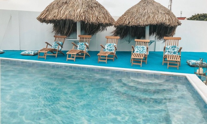 Pos Chiquito Apartment | Oceanfront Villa 3 Aruba with Hot Tub & Pool - Rated 10/10