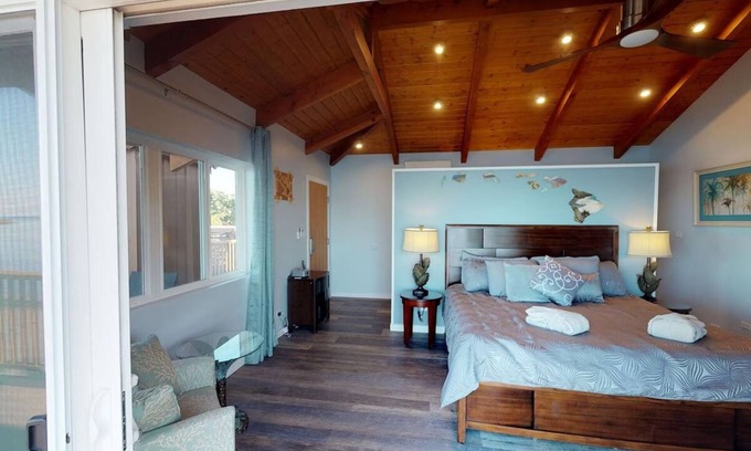 Kaunakakai House | Ocean Front Suite: with Seating Area and Balcony, Outdoor Pool, Pets Are Welcome