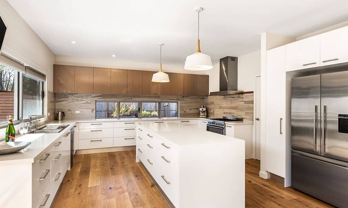 St. Andrews Beach House | Beachside Ocean Luxe Retreat with Pool and Tennis Court