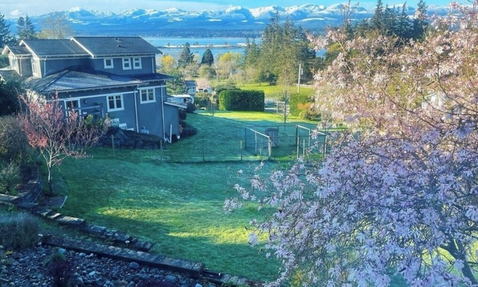 Comox House | Ocean Mountain View at private one acre land in Goose Spits park