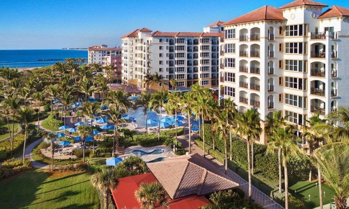 Palm Beach Shores Hotel | Ocean Pointe Studio: Dive into Pools and Oceanfront Bliss