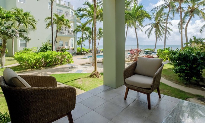 San Pedro Condo | Ocean View Condo at Bermuda Beach - Rated 10/10 with Pool