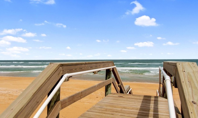 Flagler Beach Condo | Ocean View Manor: Enjoy Tranquil Sunrises and Oceanfront Bliss