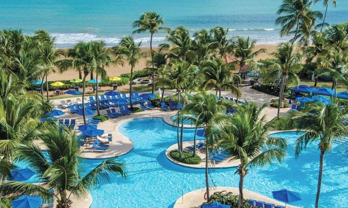 Rio Grande Resort | Ocean View Studio- Balcony, Mini Kitchen, King Bed, near El Yunque Rainforest